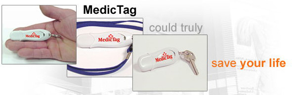 MedicTag medic ID,alert and emergency information